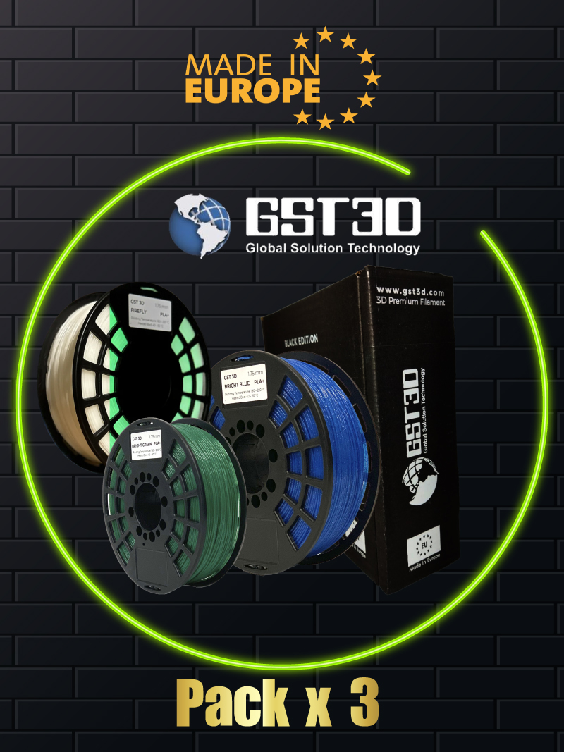 Pack 3 Filamentos Especiales GST3D